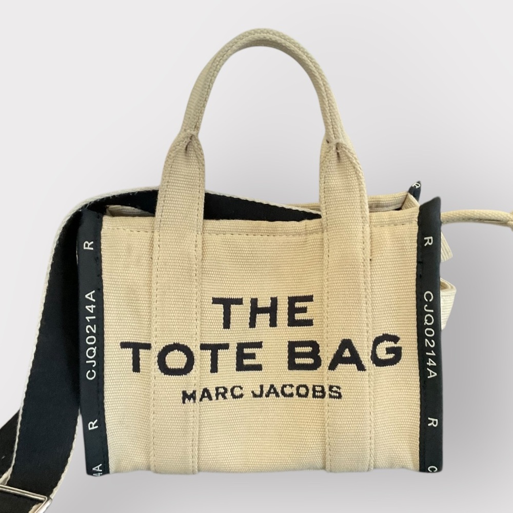 Marc Jacobs Cream Tote with Black Strap
